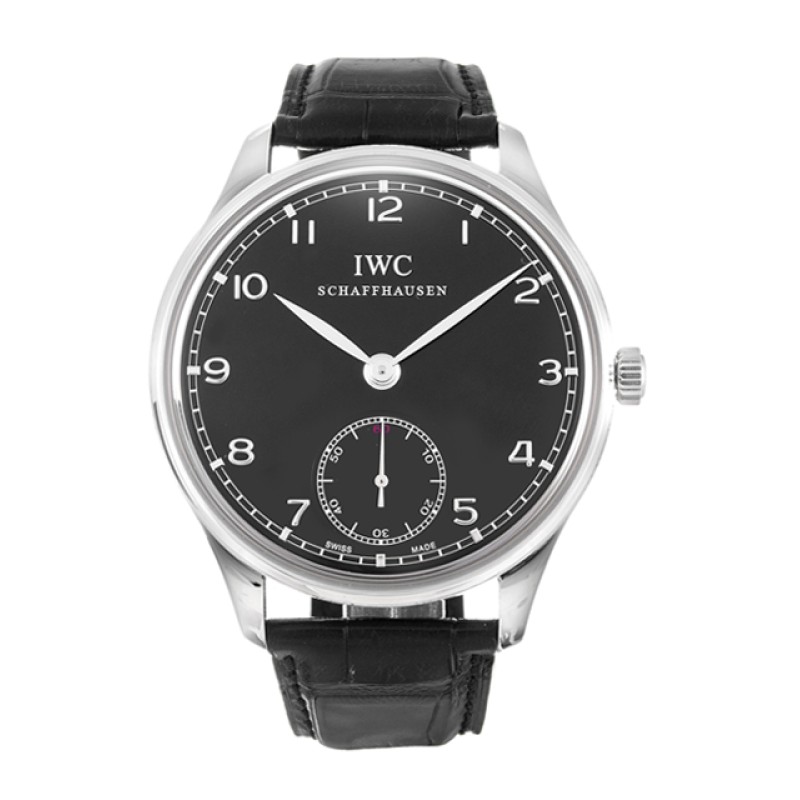 AAA Black Arabic Dial Replica IWC Portuguese Manual IW545407-44 MM