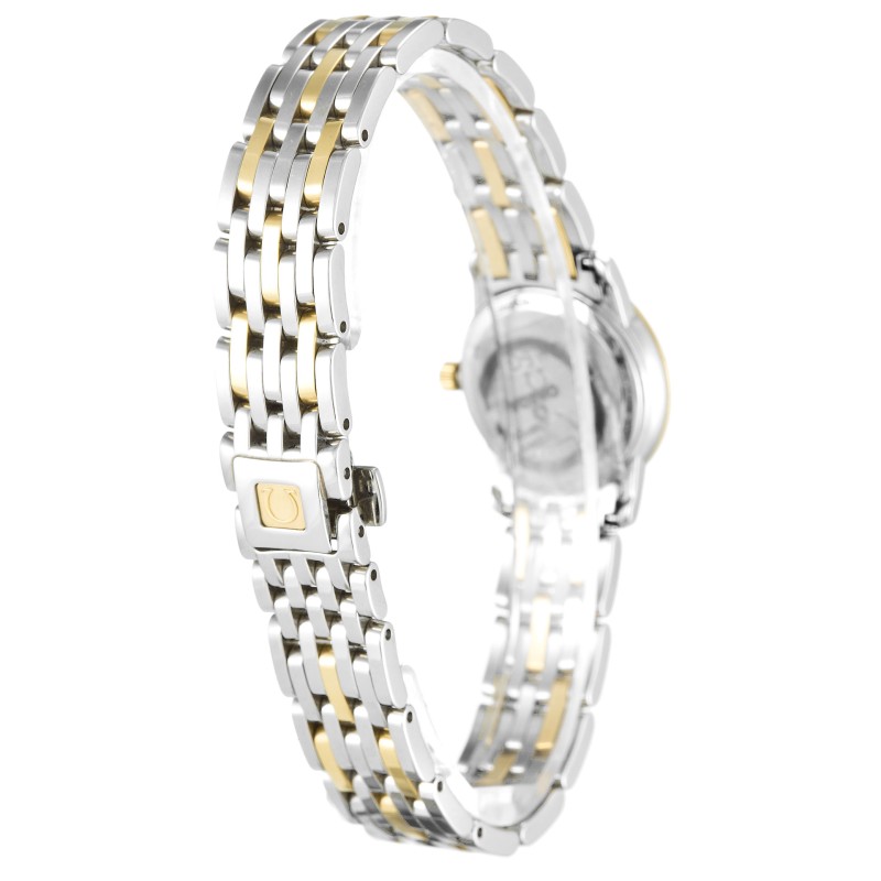 AAA Mother of Pearl - White Diamond Dial Replica Omega De Ville Prestige Ladies 4375.75.00-22 MM
