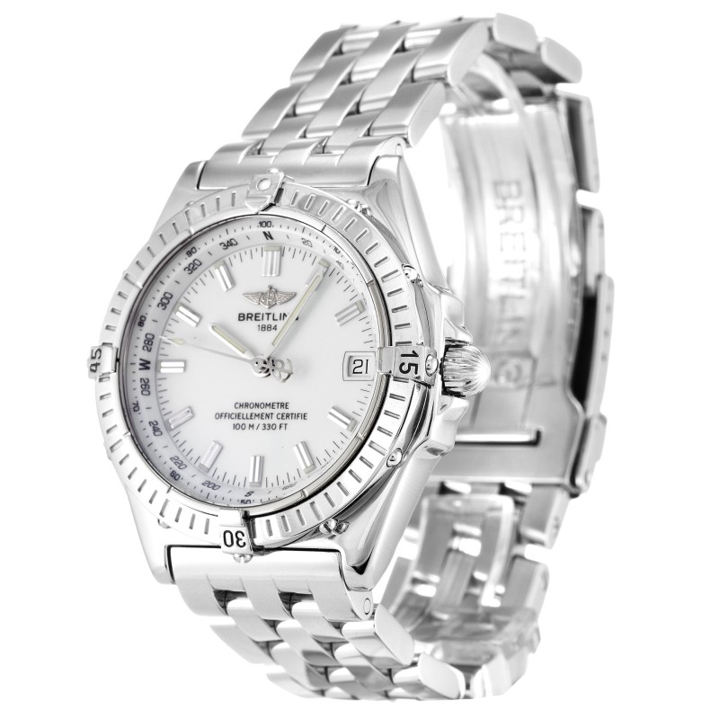 AAA White Baton Dial Replica Breitling Wings Automatic A10350-38 MM
