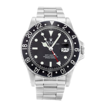AAA Black Dial 40 MM Replica Rolex GMT Master 16750-40 MM