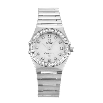 AAA Mother of Pearl - White Diamond Dial Replica Omega Constellation Mini 1460.75.00-22.5 MM