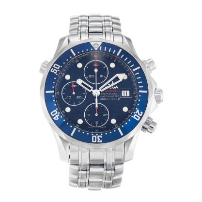 AAA Blue Dial 41.5 MM Replica Omega Seamaster Chrono Diver 2225.80.00-41.5 MM