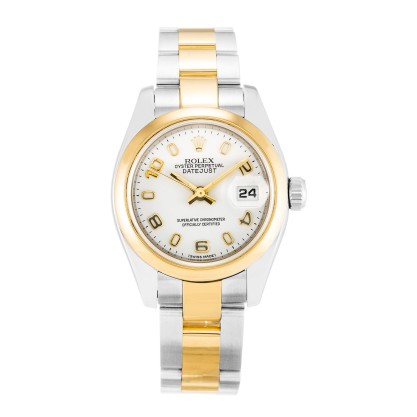 AAA White Arabic Dial Replica Rolex Datejust Lady 179163-26 MM