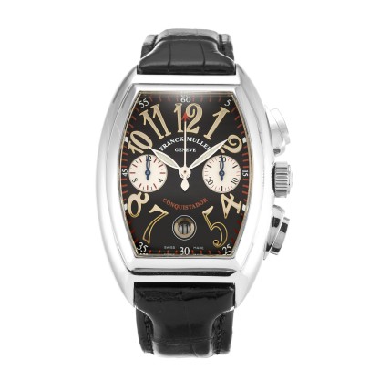 UK Best Black Arabic Dial Franck Muller Replica King Conquistador 8002 CC-34 MM