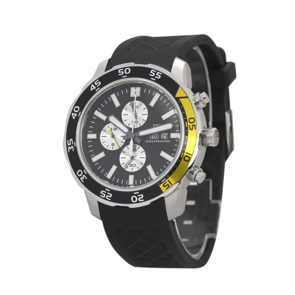 AAA Black Baton Dial Replica IWC Aquatimer IW376702-44 MM