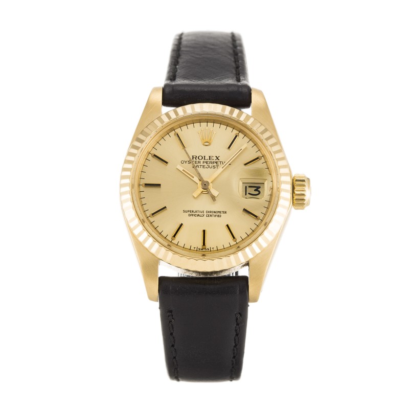 AAA Champagne Baton Dial Replica Rolex Datejust Lady 6917-26 MM
