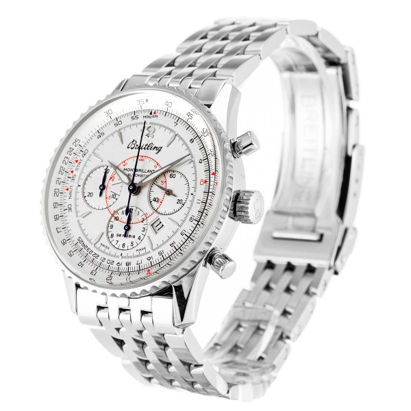 AAA White Baton Dial Replica Breitling Montbrillant A41330-42 MM