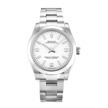 AAA White Quarter Arabic Dial Replica Rolex Lady Oyster Perpetual 177200-31 MM