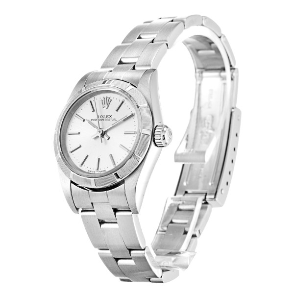 AAA Silver Baton Dial Replica Rolex Lady Oyster Perpetual 67230-26 MM