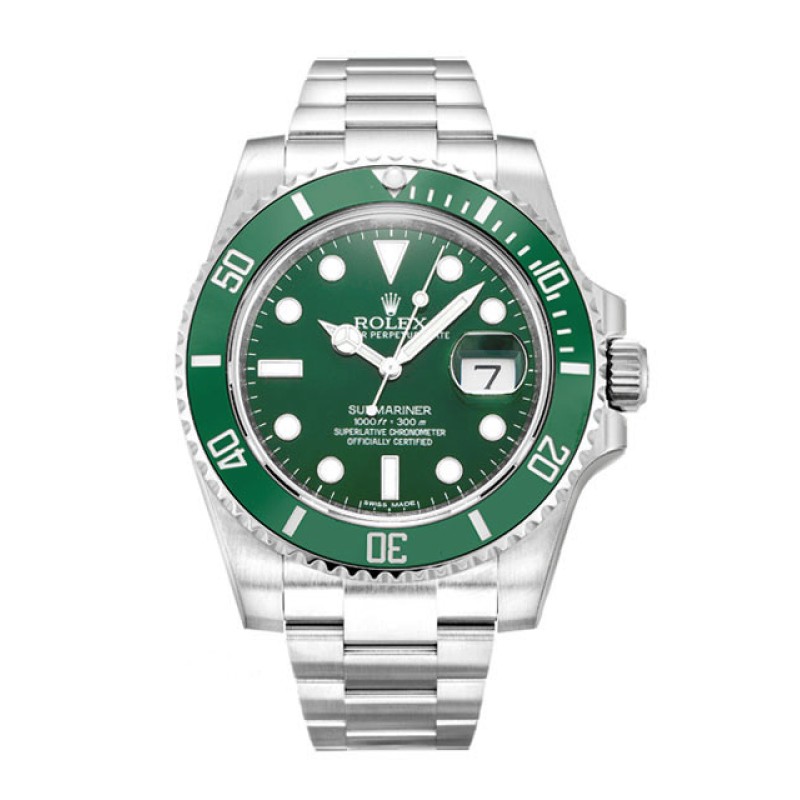 AAA Green Dial 40 MM Replica Rolex Submariner 116610 LV-40 MM
