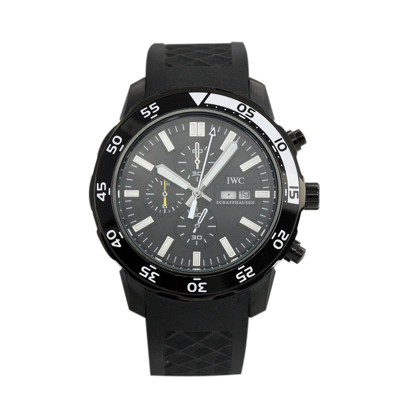 AAA Black Baton Dial Replica IWC Aquatimer IW376705-44 MM