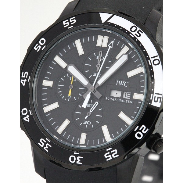 AAA Black Baton Dial Replica IWC Aquatimer IW376705-44 MM