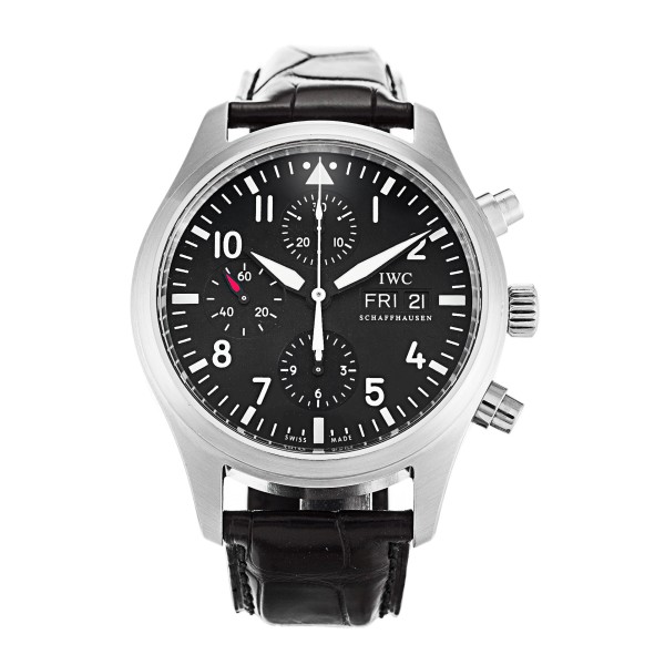 AAA Black Arabic Dial Replica IWC Pilots Chrono IW371701-42 MM