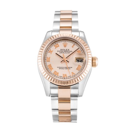 AAA Rose Roman Numeral Dial Replica Rolex Datejust Lady 179171-26 MM