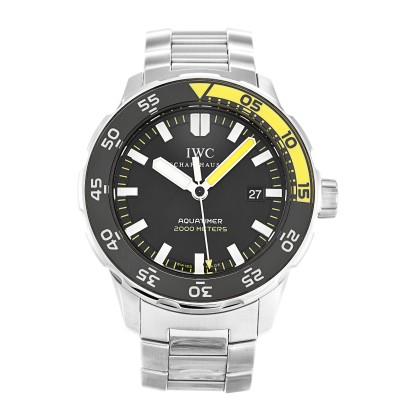 AAA  Men Black Baton Dial Men 44MM Replica IWC Aquatimer IW356808-44 MM