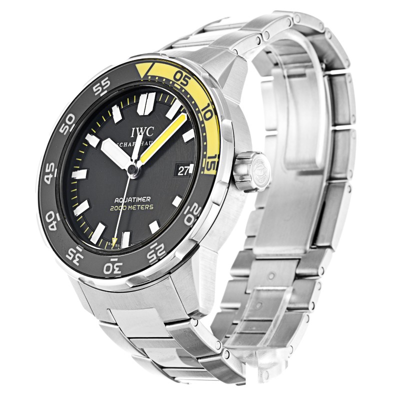 AAA  Men Black Baton Dial Men 44MM Replica IWC Aquatimer IW356808-44 MM