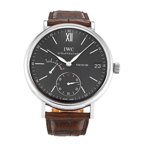 AAA Black Baton Dial Replica IWC Portofino Manual IW510102-46 MM