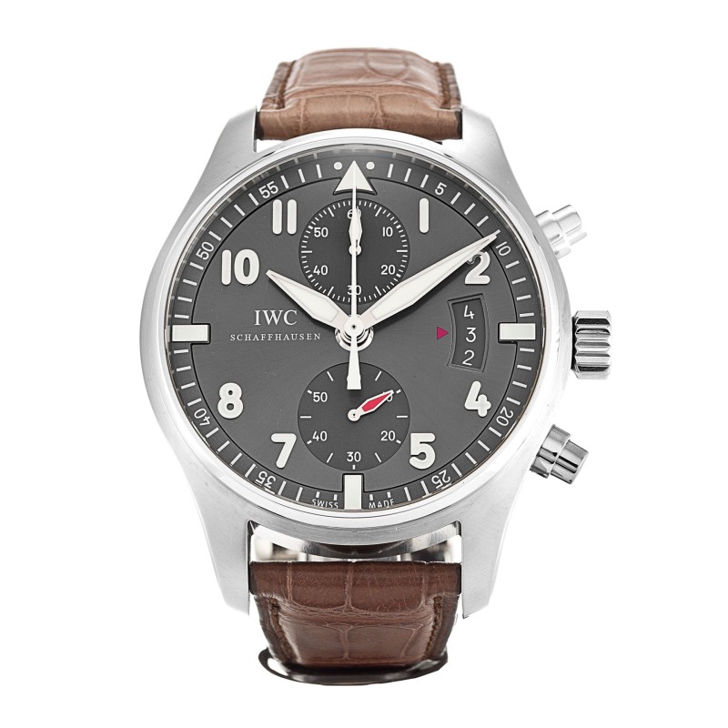 AAA Grey Arabic Dial Replica IWC Spitfire IW387802-43 MM