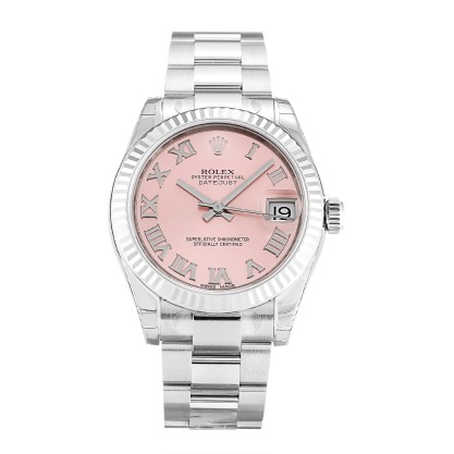 AAA Pink Roman Numeral Dial Replica Rolex Datejust Lady 178274-31 MM