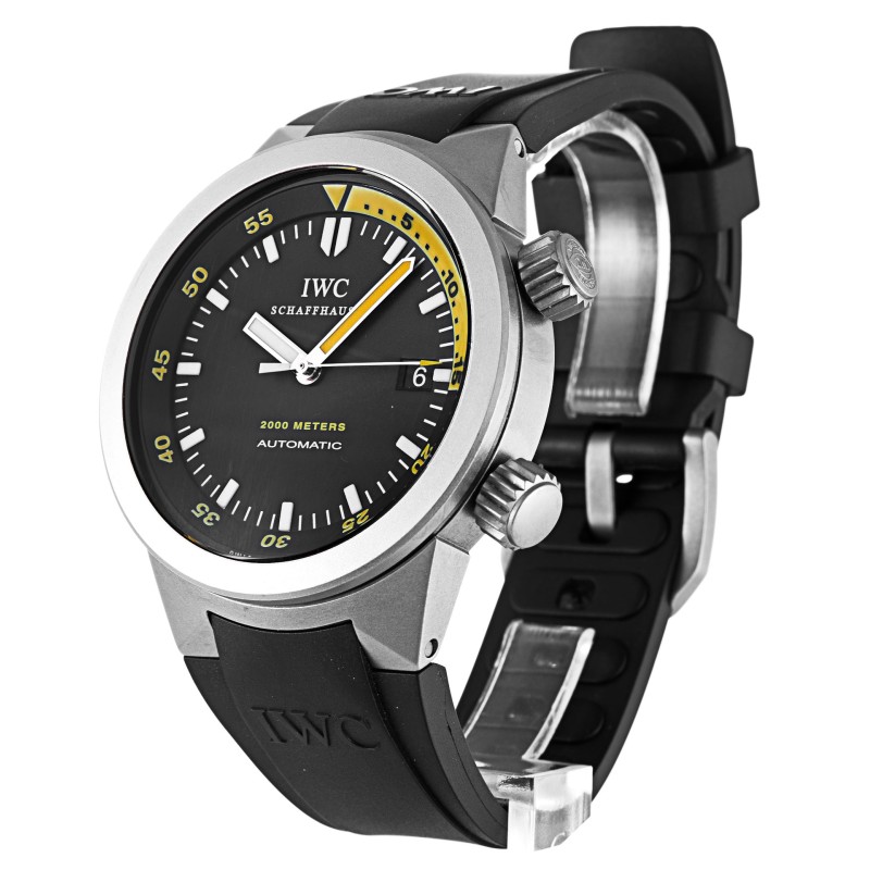 AAA Black Baton Dial Replica IWC Aquatimer IW353804-42 MM