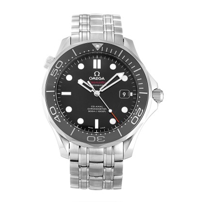 AAA Black Dial Replica Omega Seamaster 300m Co-Axial 212.30.41.20.01.003-41 MM
