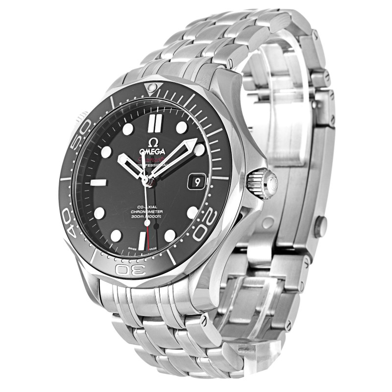 AAA Black Dial Replica Omega Seamaster 300m Co-Axial 212.30.41.20.01.003-41 MM