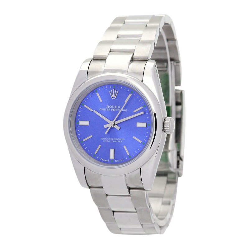 UK Best Blue Dial Replica Rolex Lady Oyster Perpetual-31 MM