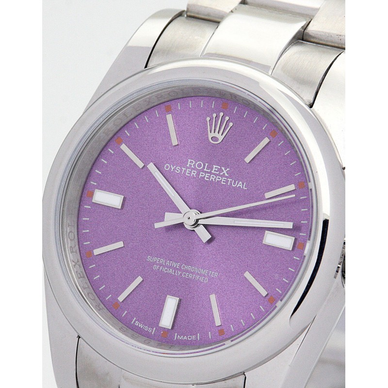 AAA Purple Dial Replica Rolex Lady Oyster Perpetual 177200-31 MM