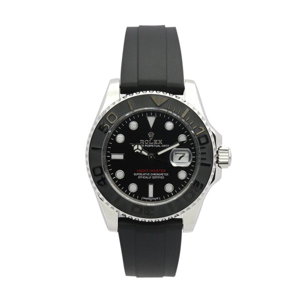 AAA Black Dial Replica Rolex Yacht-Master-35 MM