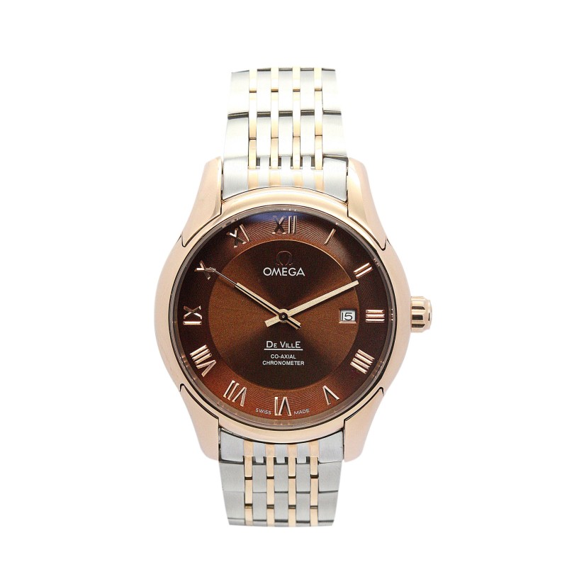 AAA Brown Dial Replica Omega De Ville Hour Vision-41 MM