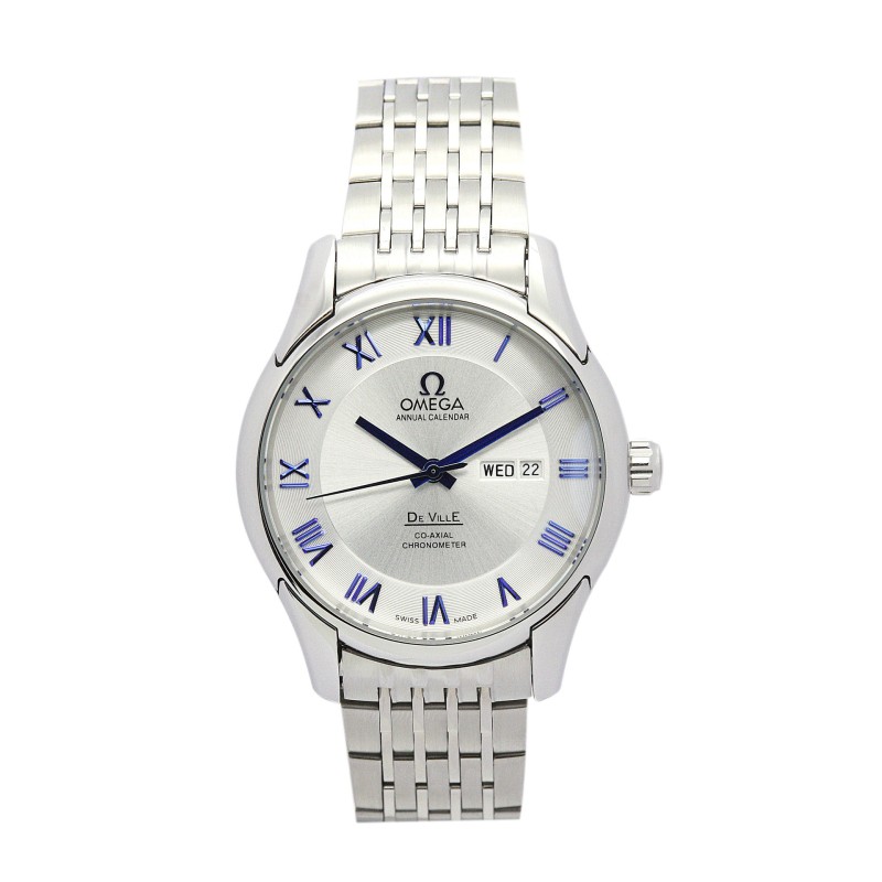 AAA White Dial Replica Omega De Ville Hour Vision-41 MM