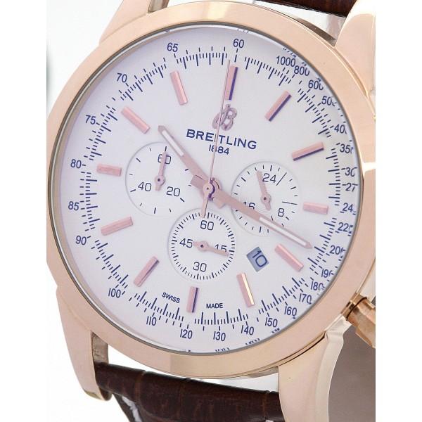 UK Best White Dial Replica Breitling Transocean Chronograph RB0152-43 MM