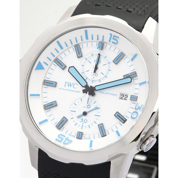 AAA White and Blue Dial Replica IWC Aquatimer IW329003-42 MM