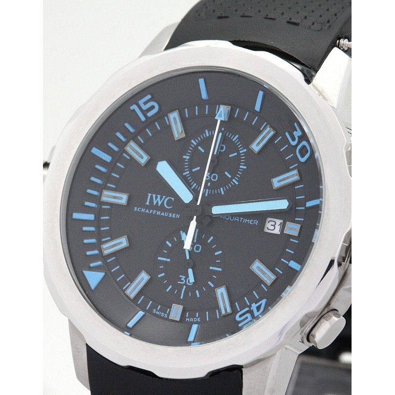 AAA Black and Blue Dial Replica IWC Aquatimer IW329003-42 MM