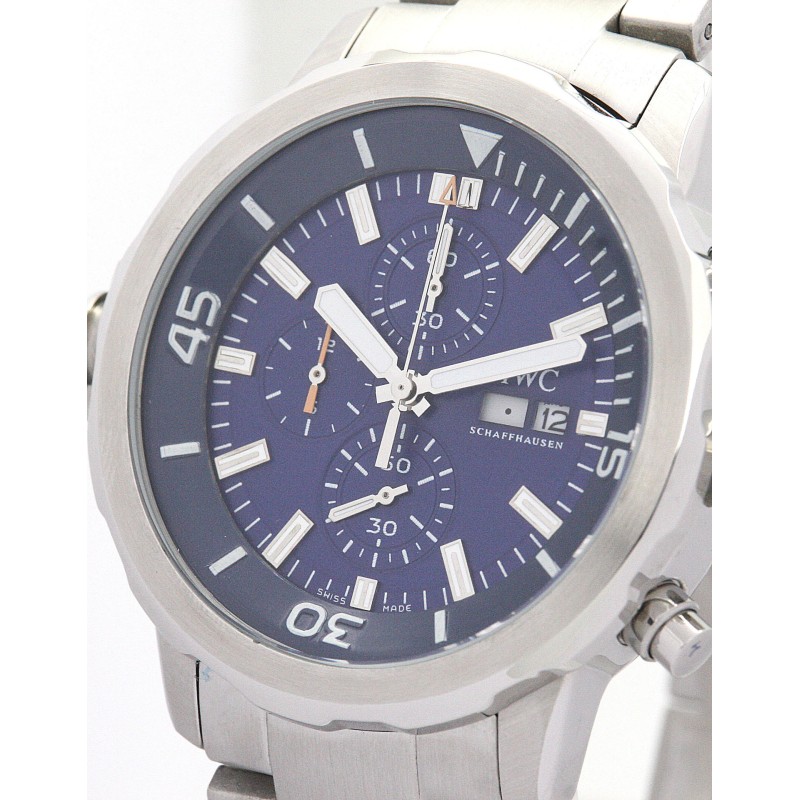 AAA Blue Dial Replica IWC Aquatimer IW376801-46 MM