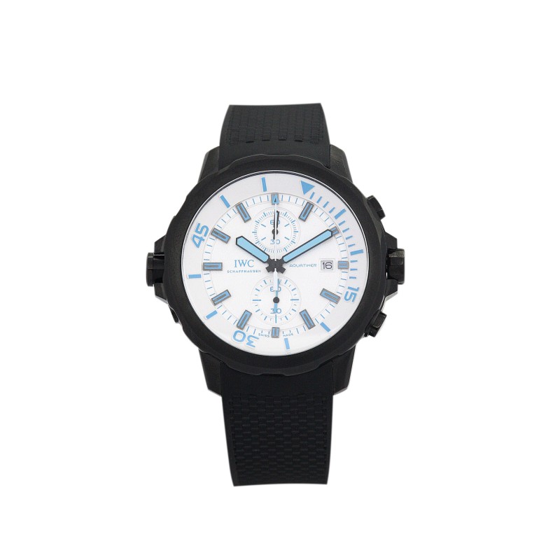 AAA White and Blue Dial Replica IWC Aquatimer IW376705-44 MM