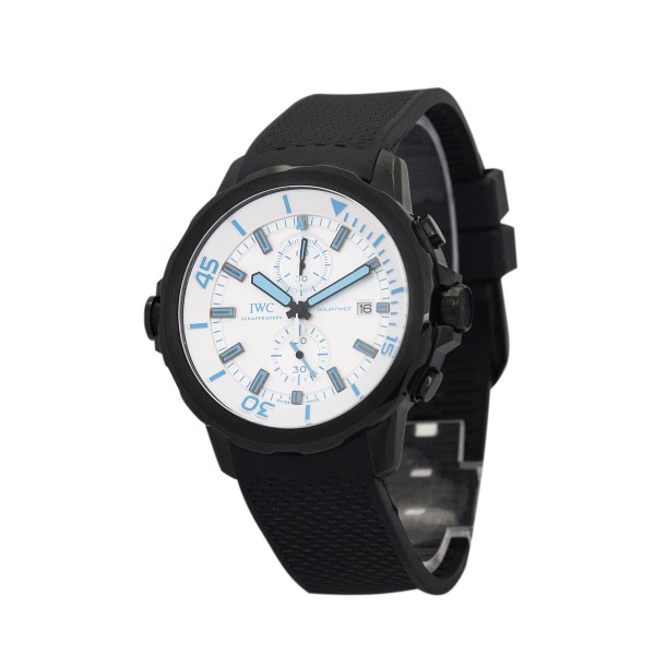 AAA White and Blue Dial Replica IWC Aquatimer IW376705-44 MM