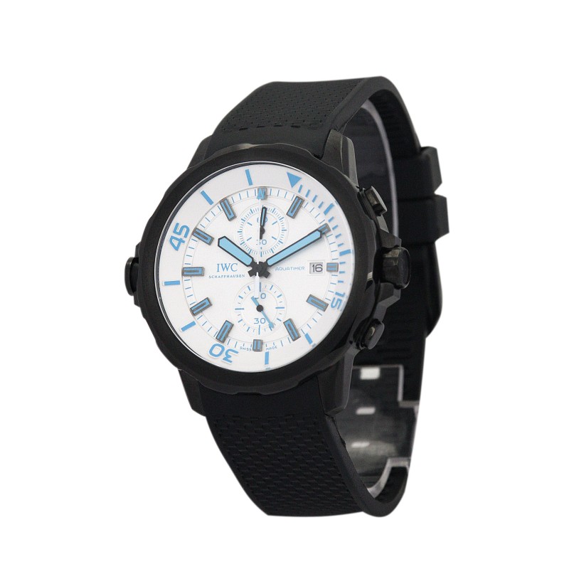 AAA White and Blue Dial Replica IWC Aquatimer IW376705-44 MM