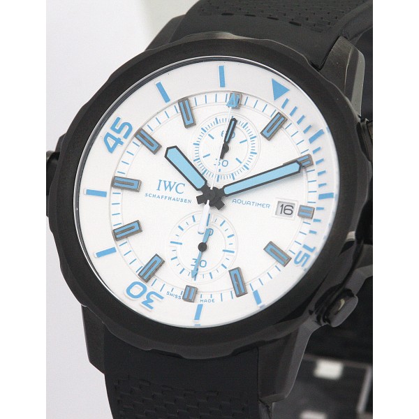 AAA White and Blue Dial Replica IWC Aquatimer IW376705-44 MM