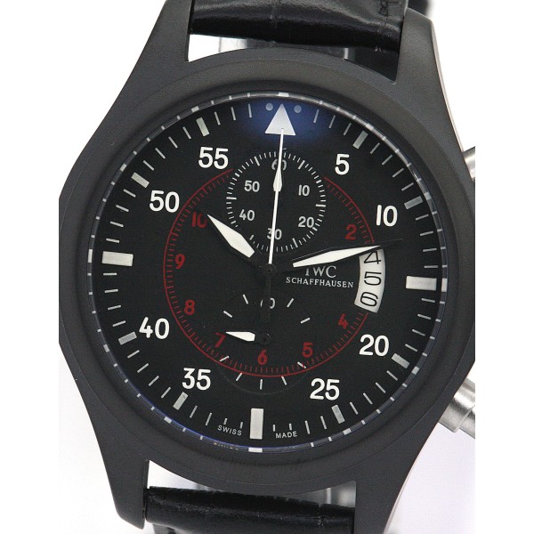 UK Best Black Dial Replica IWC Spitfire IW387802-43 MM